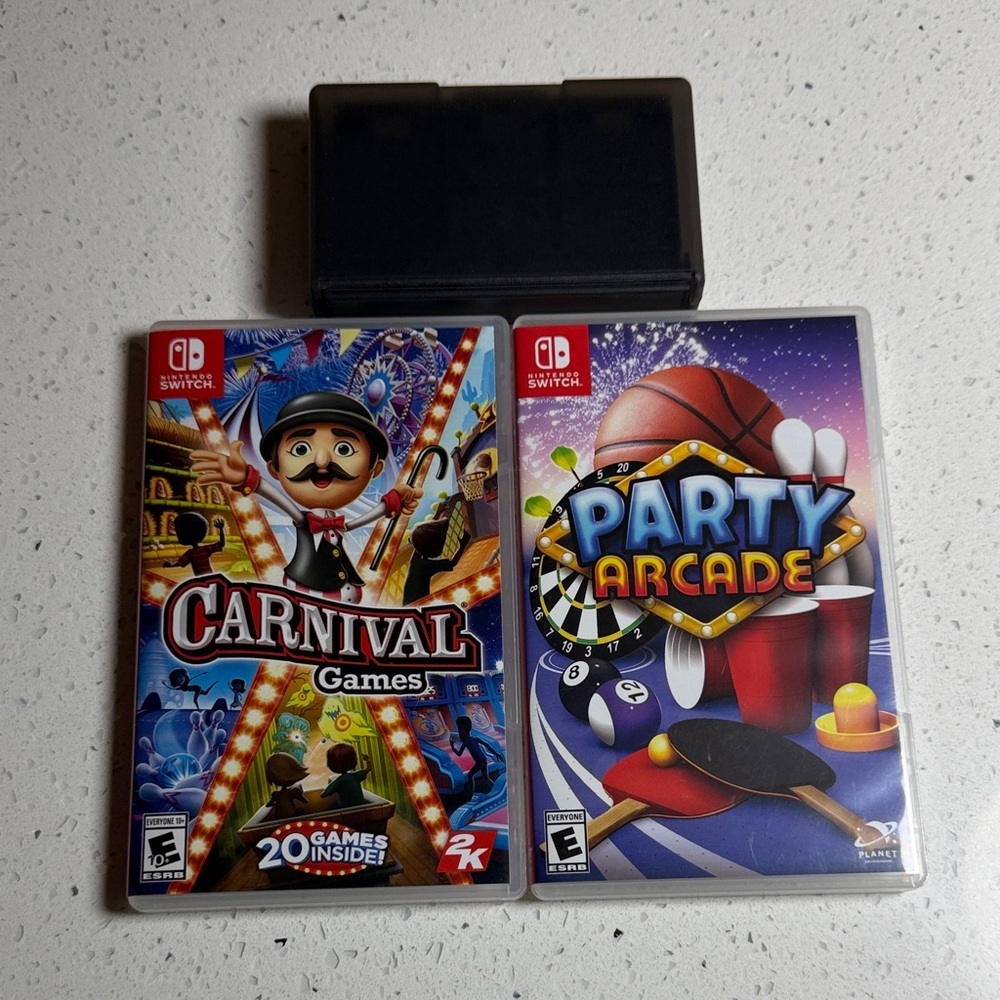 Carnival Games & Party Arcade for Nintendo Switch with game case for 24 games